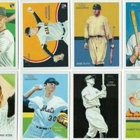 2010 Topps National Chicle Baseball Series Complete Mint 275 Card Set with Stars and Hall of Famers Babe Ruth, Mickey Mantle, Derek Jeter, Madison Bumgarner and Buster Posey Rookie Cards Plus