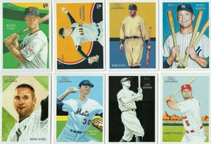 2010 Topps National Chicle Baseball Series Complete Mint 275 Card Set with Stars and Hall of Famers Babe Ruth, Mickey Mantle, Derek Jeter, Madison Bumgarner and Buster Posey Rookie Cards Plus