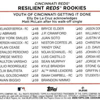 Elly De La Cruz 2024 Topps Series Resilient Reds Rookies Mint Checklist Card #133 with Matt McLain