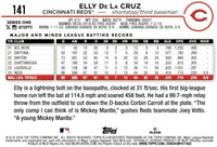 Elly De La Cruz 2024 Topps Series Mint Rookie Card #141
