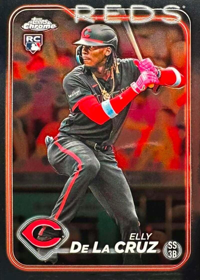 Elly De La Cruz 2024 Topps CHROME Series Mint Rookie Card #44