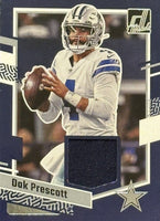 Dak Prescott 2023 Panini Donruss Threads Series Mint Insert Card #DTH-DP Featuring an Authentic Blue Jersey Swatch
