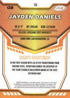 Jayden Daniels 2024 SAGE Draft Picks Series Mint Rookie Year Card #16
