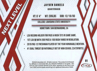 Jayden Daniels 2024 SAGE Next Level Silver Series Mint Card #81
