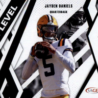 Jayden Daniels 2024 SAGE Next Level Series BLACK Parallel Version Mint Card #81