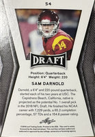 Sam Darnold 2018 Leaf NFL Draft Series Mint Rookie Year Card #54
