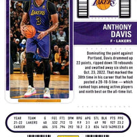 Anthony Davis 2022 2023 Panini Contenders Season Ticket Series Mint Card #28