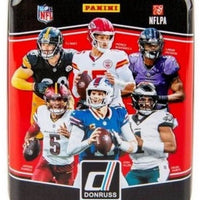 2025 DONRUSS Football  Holiday Tin with 3 Exclusive Press Proof Purple Cards and Chance for Rated Rookies Autographs Purple
