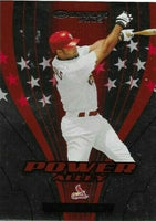 2005 Donruss Baseball Power Alley Red Series Baseball RARE 25 Card Insert Set Numbered of 2,500 Loaded with Stars and Hall of Famers
