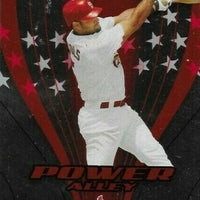 2005 Donruss Baseball Power Alley Red Series Baseball RARE 25 Card Insert Set Numbered of 2,500 Loaded with Stars and Hall of Famers