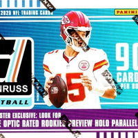 2025 DONRUSS Football Blaster Box with Possible Blaster Exclusive Donruss Treads or Rookie Phenom Jerseys Memorabilia Cards (Copy)