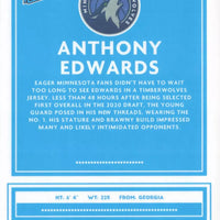 Anthony Edwards 2020 2021 Donruss OPTIC Series Mint Rated Rookie Card #151