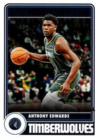 Anthony Edwards 2023 2024 Panini NBA Hoops Tribute Series Mint Card #286
