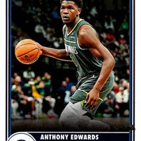 Anthony Edwards 2023 2024 Panini NBA Hoops Tribute Series Mint Card #286