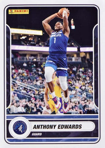 Anthony Edwards 2023 2024 Panini Limited Edition Full Sized Sticker Card Series Mint Card #39