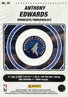 Anthony Edwards 2023 2024 Panini Limited Edition Full Sized Sticker Card Series Mint Card #39
