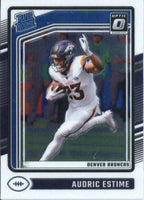 Audric Estime 2024 Donruss Optic Rated Rookie Series Mint Card #206
