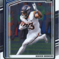 Audric Estime 2024 Donruss Optic Rated Rookie Series Mint Card #206