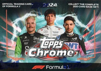 2024 Topps CHROME Formula 1 Racing Blaster Box including 4 Exclusive F1 Sepia Refractor Cards
