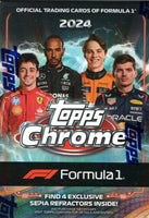 2024 Topps CHROME Formula 1 Racing Blaster Box including 4 Exclusive F1 Sepia Refractor Cards
