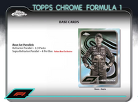 2024 Topps CHROME Formula 1 Racing Blaster Box including 4 Exclusive F1 Sepia Refractor Cards
