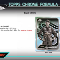 2024 Topps CHROME Formula 1 Racing Blaster Box including 4 Exclusive F1 Sepia Refractor Cards