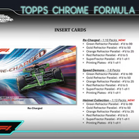 2024 Topps CHROME Formula 1 Racing Blaster Box including 4 Exclusive F1 Sepia Refractor Cards