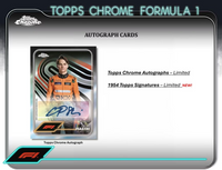 2024 Topps CHROME Formula 1 Racing Blaster Box including 4 Exclusive F1 Sepia Refractor Cards
