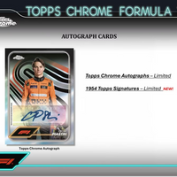 2024 Topps CHROME Formula 1 Racing Blaster Box including 4 Exclusive F1 Sepia Refractor Cards