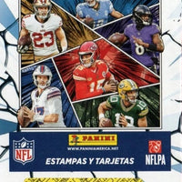 2024 Panini NFL Football Sticker Collection Unopened Box 50 Packs 250 Stickers 50 Cards