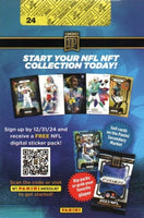 2024 Panini NFL Football Sticker Collection Unopened Box 50 Packs 250 Stickers 50 Cards
