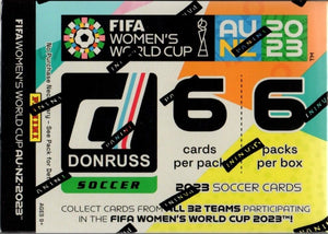 2023 Donruss Women's FIFA World Cup Soccer Blaster Box with Possible Autographed Cards