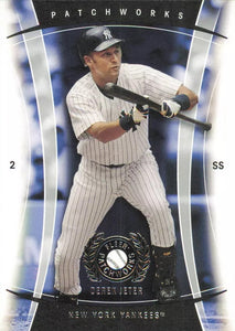 2005 Fleer Patchworks Baseball Series Complete Mint Basic 70 Card Set Loaded with Stars and Hall of Famers including Derek Jeter, Greg Maddux, David Ortiz and Ken Griffey Jr Plus