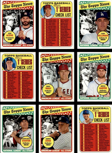 2018 Topps Heritage Baseball Complete Mint 400 Card Basic Set in Classic 1969 Design