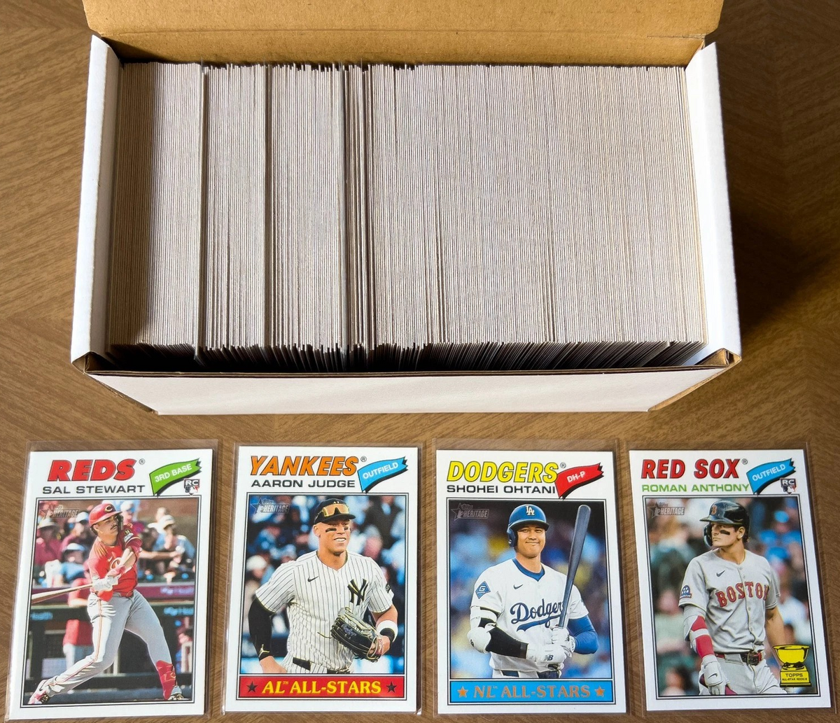 2026 Topps Heritage Baseball Complete Mint 300 Card Basic Set in Class ...