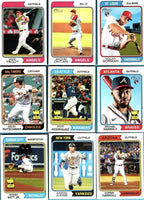 2023 Topps Heritage Baseball Complete Mint 400 Card Basic Set in Classic 1974 Design
