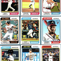 2023 Topps Heritage Baseball Complete Mint 400 Card Basic Set in Classic 1974 Design