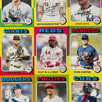 2024 Topps Heritage Baseball Complete Mint 400 Card Basic Set in Classic 1975 Design