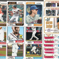 2023 Topps Heritage Baseball Complete Mint 400 Card Basic Set in Classic 1974 Design