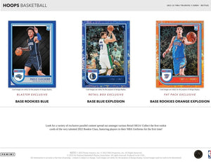 2023 2024 Panini HOOPS NBA RETAIL Box of 24 Packs (192 Cards) with Possible Retail Exclusive Insert Cards and Victor Wembanyama Rookie Card