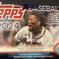 40 Box CASE  of  2024 Topps Baseball Series 1 Factory Sealed Blaster Boxes with EXCLUSIVE Royal Blue Parallels