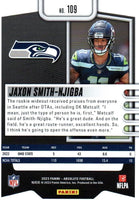 Jaxon Smith-Njigba 2023 Panini Absolute Series Green Foil Version Mint Rookie Card #109
