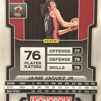 Jaime Jaquez Jr. 2023 2024 Panini Prizm Monopoly Basketball Series Mint Rookie Card #48