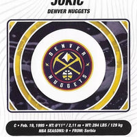 Nikola Jokic 2023 2024 Panini Limited Edition Full Sized Sticker Card Series Mint Card #1
