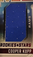 Cooper Kupp 2023 Rookies and Stars Big Time Jersey Series Mint Insert Card #BT-CK Featuring a Large Authentic Blue Jersey Swatch #197/399 Made
