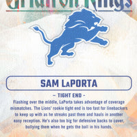 Sam LaPorta 2023 Donruss Gridiron Kings Football Series Mint ROOKIE Card #RGK-12