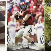 2018 LEAF NFL DRAFT Football Series Complete Mint 99 Card Master Set with Inserts including Multiple Cards of the Top Prospects Baker Mayfield, Sam Darnold, Josh Allen and many more