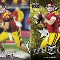 2018 LEAF NFL DRAFT Football Series Complete Mint 99 Card Master Set with Inserts including Multiple Cards of the Top Prospects Baker Mayfield, Sam Darnold, Josh Allen and many more