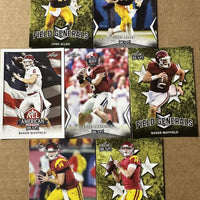 2018 LEAF NFL DRAFT Football Series Complete Mint 99 Card Master Set with Inserts including Multiple Cards of the Top Prospects Baker Mayfield, Sam Darnold, Josh Allen and many more