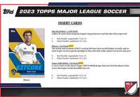 2023 Topps MLS Soccer Blaster Box of Packs with 4 Exclusive Icy Foilboard Parallel Cards Per Box and Chance for Autographs and New Pearlers Chrome Cards

